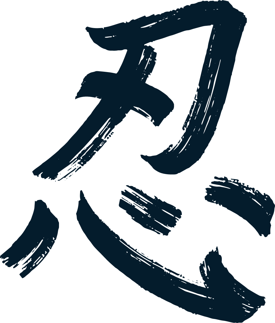 KANJI-MERKKI_BLUEBLACK_RGB Shinobi Kanji
